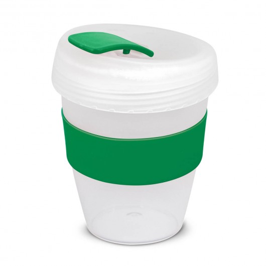 White Dark Green Frosted Forrest Eco Cups